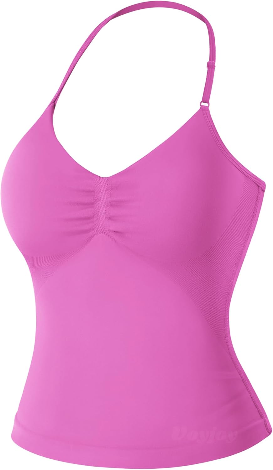 VOYJOY Workout Tank Top - Impact Longline Strappy Design for Women | Comfortable Gym Bra Camisole