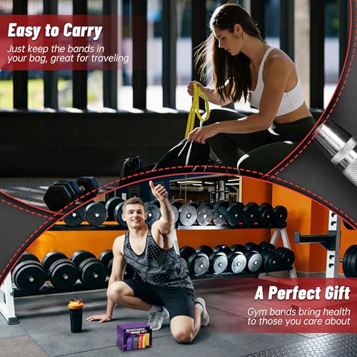 4-Level Resistance Bands Set for Full-Body Workout - Multicolor