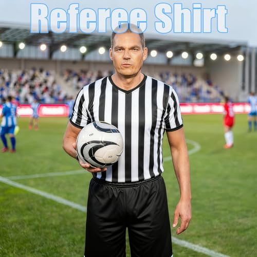 Basketball Referee Shirt - V-Neck Short Sleeve for Men & Women