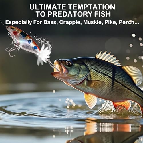 Topwater Propeller Fishing Lures - 5 Pcs 0.2oz Medium Set