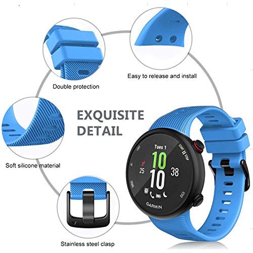 Silicone Sport Watch Band for Forerunner 45 and Swim 2 - Sky Blue