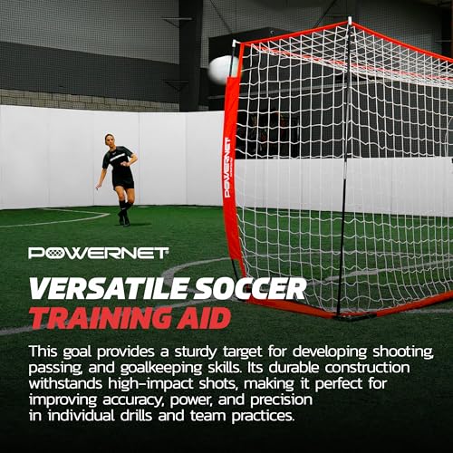 Portable Soccer Goal 12x6 FT - Quick Setup with Carry Bag