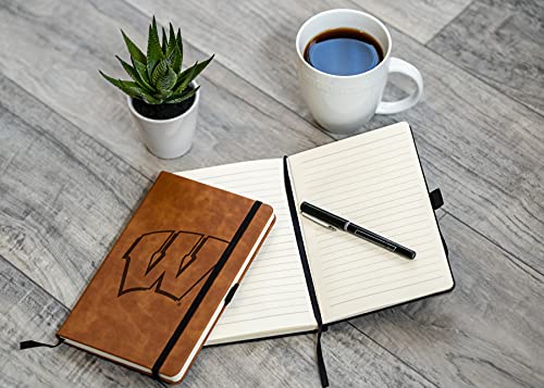 Wisconsin Badgers Laser Engraved Notepad Journal - 8.25" x 5.25"