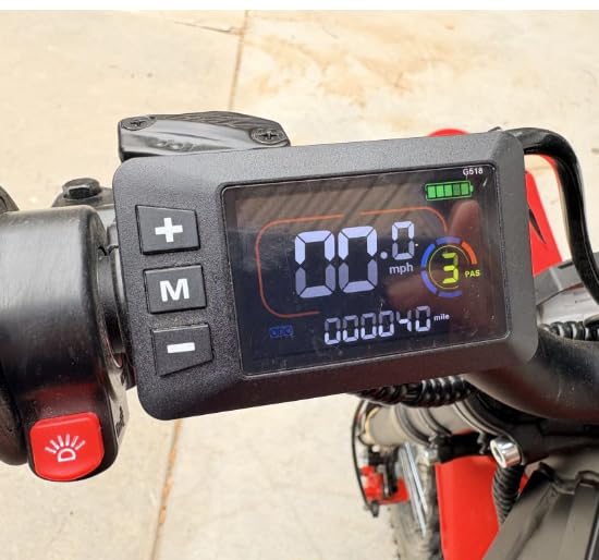 G518 LCD Speedometer Display for Yozma IN10 6-Pin E-Bike, 48V