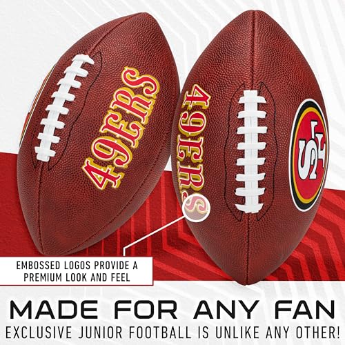 Youth NFL Football - San Francisco 49ers Junior Size, Easy Grip