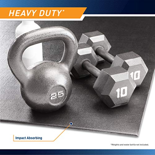 Extra Long Exercise Equipment Floor Mat - 78" Gym Protector