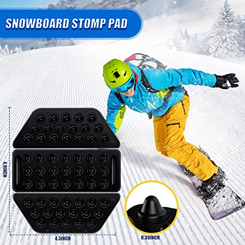 Snowboard Stomp Pad - Black Self-Adhesive Anti-Slip Grip Mat