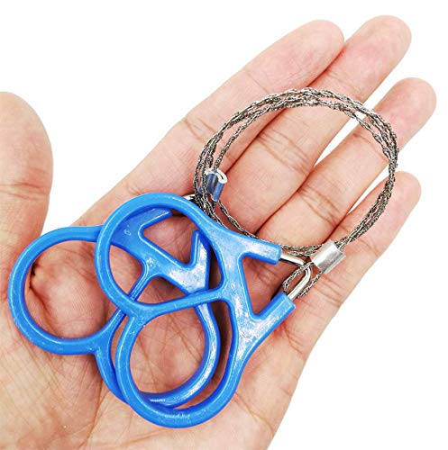 4-Pack Survival Wire Saw Set - Portable Stainless Steel Camping Tool