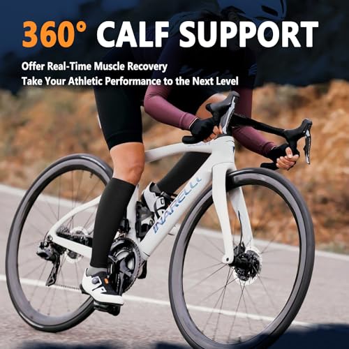 CTHH Calf Compression Sleeves XX-Large Black | Footless Calf Support for Men & Women