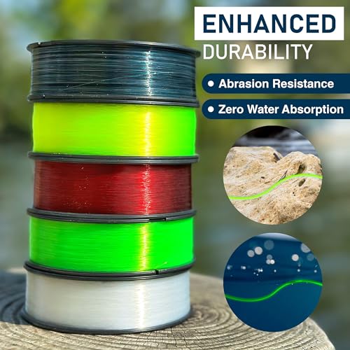Monofilament Fishing Line - Strong, Abrasion-Resistant, Low Memory