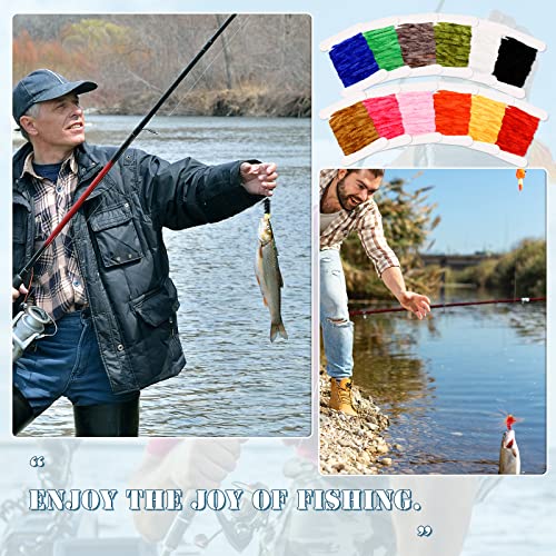 12 Pcs Fly Tying Chenille - 65.64 Yards in 12 Colors
