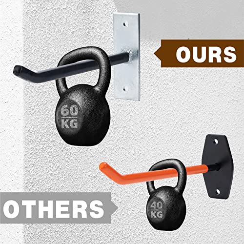 Sinoer 4PCS Garage Hooks Tire Storage System,Wall Mount Hooks with Metal Screws and Anchors - Tire/Rim Holder for Car £¬Black