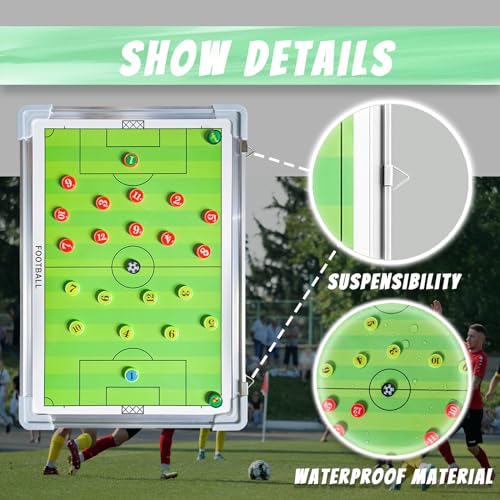 Magnetic Soccer Coaching Board - Portable Tactics Clipboard #1