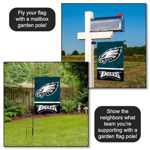 Double Sided Philadelphia Eagles Garden Flag - 12.5'' x 18''
