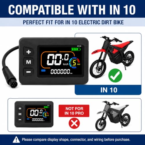 G518 LCD Display Panel for Electric Dirt Bikes - Speedometer Replacement