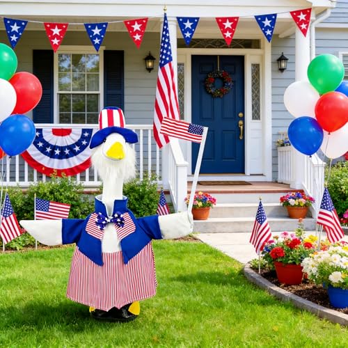 Patriotic 4th of July Goose Outfit for 23" Statue - Uncle Sam Costume