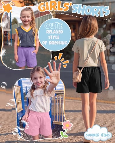 Girls Athletic Sweat Shorts - 3 Pack