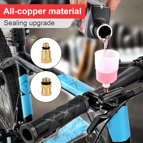 CHUMXINY Bike Brake Bleed Kit for Shimano Hydraulic Disc Brakes - Includes 300ML Mineral Brake Fluid & Funnel