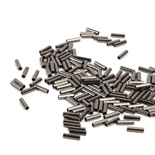 100pcs Single Barrel Crimp Sleeves - 0.6mm Copper Wire Connectors