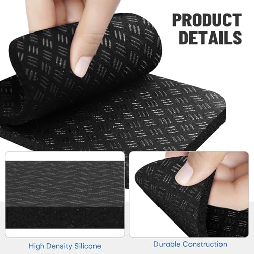 Treadmill Mat Pads - Double-Sided Non-Slip Vibration Control - 4 Pack