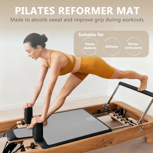 Non-Slip Pilates Reformer Mat - 39" x 24" - Gray