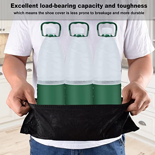 Shoe Covers Disposable 200Pack(100Pairs) Thicker Black Shoe Booties Cover Non Slip for Home Floors Carpet Indoor