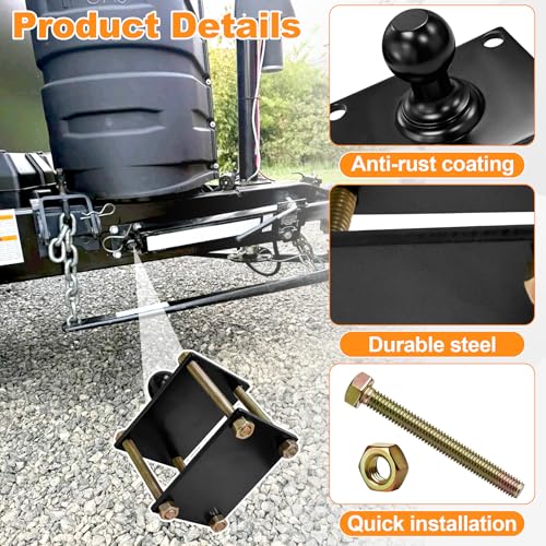 Swing Control Adapter for 2-Inch x 3-Inch A-Frame Trailers