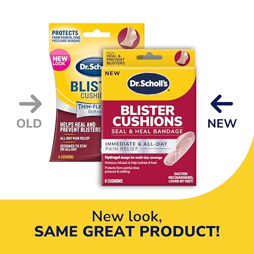 Hydrogel Blister Cushions - Seal & Heal Pain Relief Bandages - 8 Count