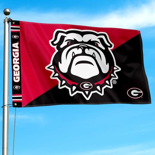 Georgia Bulldogs Premium 3x5 Feet Flag with Double-Sided Logo