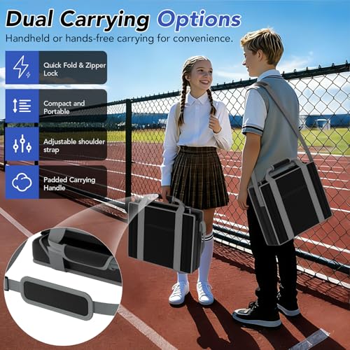 Adjustable Stadium Seats with Back Support - 2 Pack Bleacher Chairs