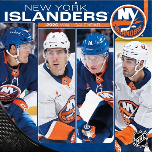 New York Islanders 2026 Wall Calendar - 12x12 Full-Color Photos