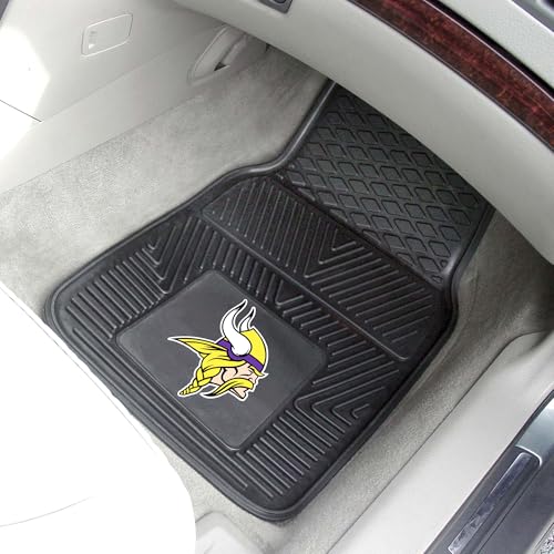 Heavy Duty Vinyl Car Mat Set - Minnesota Vikings Front Row