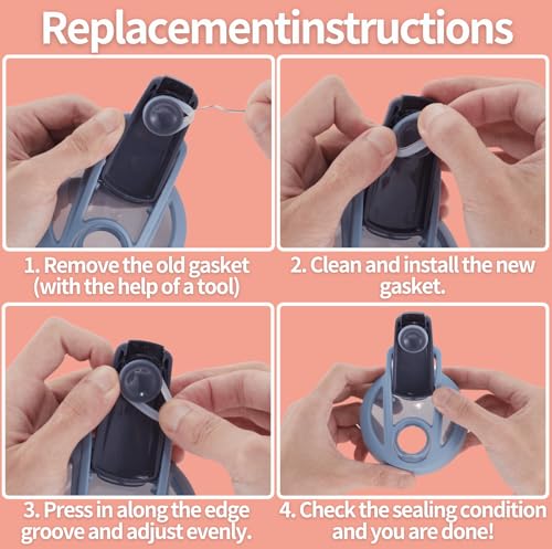 Replacement Silicone Gaskets for BlenderBottle Strada - 9 Pack