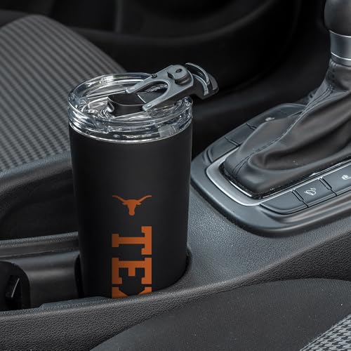 Rico NCAA Texas Longhorns 24oz Stainless Steel Tumbler with Lid & Straw