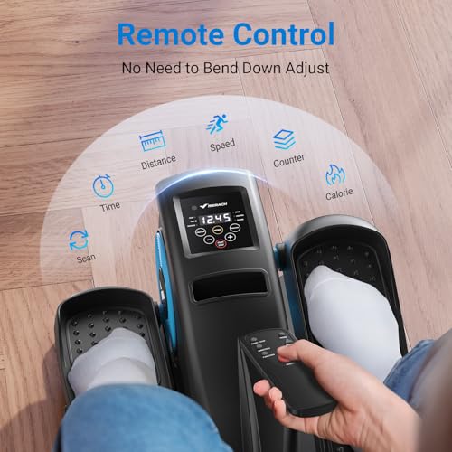 Under Desk Elliptical Exercise Machine - Portable, Black