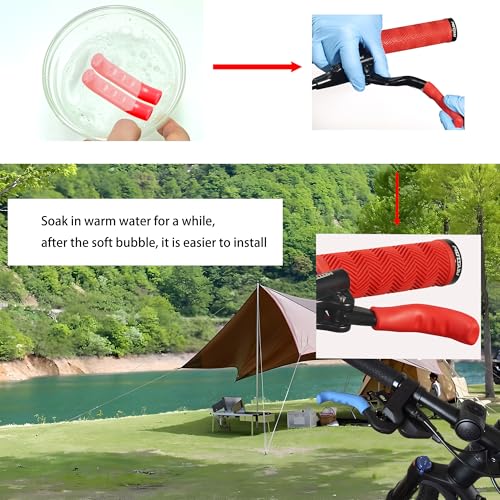 Silicone Brake Lever Grip Covers - Anti-Slip Handle Protectors, 4 Pairs - Black