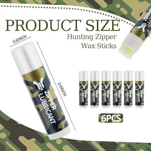 Portable Zipper Wax Lubricant Sticks - 3pcs for Hunting Gear