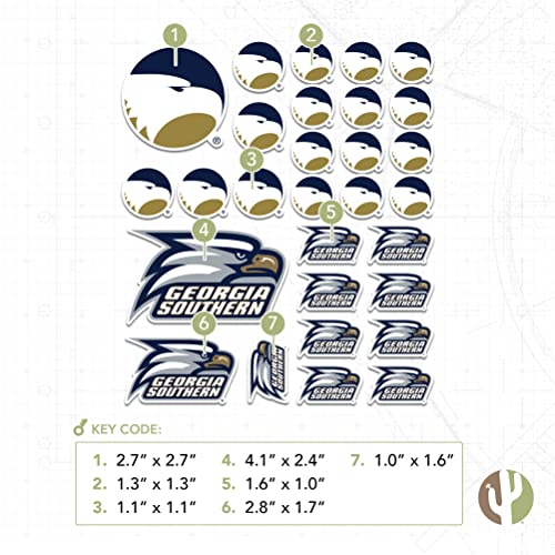 Georgia Southern University Eagles Vinyl Sticker Decal - Official College Fan Gear
