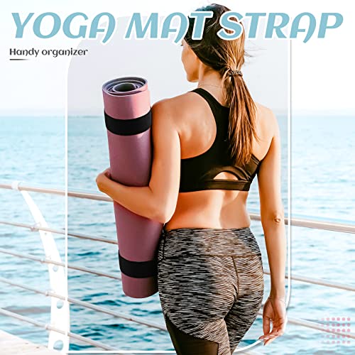 Adjustable Yoga Mat Straps - 4 Pack Heavy Duty Nylon Holders