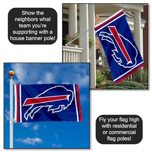 Large 3x5 Buffalo Bills Flag - Durable Polyester with Grommets