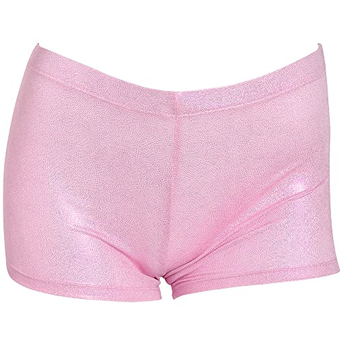 Girls Sparkle Athletic Shorts for Gymnastics, Dance and Tumbling