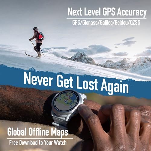 APEX 2 Outdoor GPS Watch - 1.2" Sapphire Glass, Heart Rate Monitor