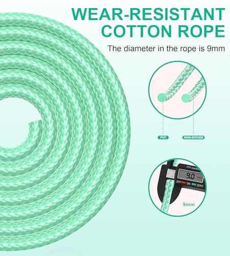 Adjustable Jump Rope for Women & Men - Green Fitness Skipping Rope
