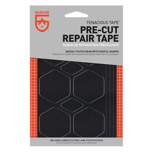 Peel-and-Stick Nylon Repair Patches for Outdoor Gear - 19 Sizes