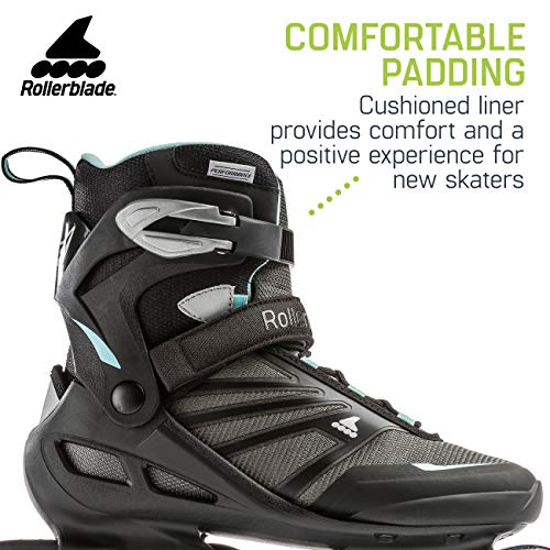 Fitness Inline Skates for Women - Rollerblade Zetrablade - Black & Light Blue