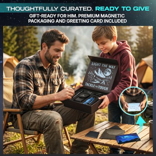 Multitool & Tactical Pen Set - Gift for Men, Heavy Magnetic Gift Box