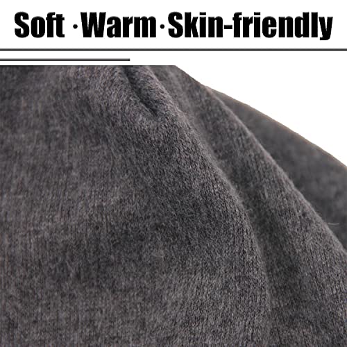 Slouchy Beanie Hat for Women & Men - Purple, One Size