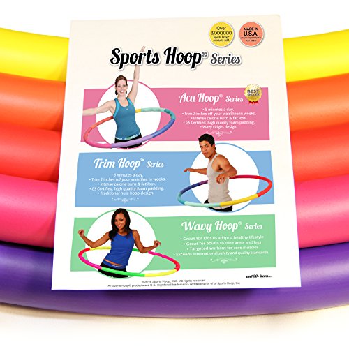 Weighted Hula Hoop 3B - 3.1 lb Trim Hoop for Belly Fat Loss