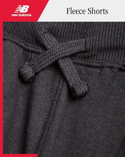 Fleece Pull On Shorts for Girls - Black, Size 14-16
