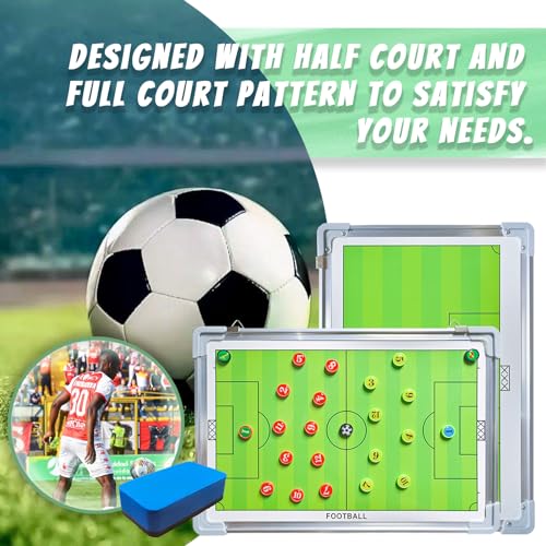 Magnetic Soccer Coaching Board - Portable Tactics Clipboard #1